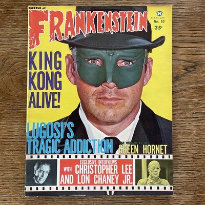 CASTLE OF FRANKENSTEIN MAGAZINE #10 GOTHIC 1966 GREEN HORNET HORROR W/POSTER SR