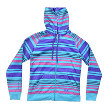 Under Armour Women's Semi-Fitted Striped Full Zip Hoodie Size SM/P
