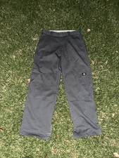 Dickies Loose Fit Double Knee Work Pants Charcoal Size 33x32