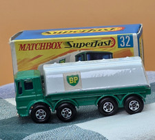Matchbox Superfast No 32 Leyland BP Petrol Tanker, Rare Original Box