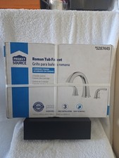 Project Source Brushed Nickel 2-handle Deck-mount Roman High-arc Bathtub Faucet