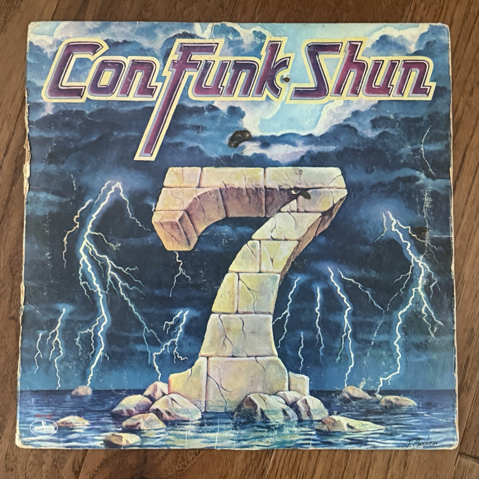 1981 Con Funk Shun 7 Vinyl Record (SRM-1-4030) Mercury w/ Inner Inlay
