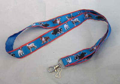 Handmade HERDING DOGS Various Dog Breed Ribbon Lanyard/Badge Holder