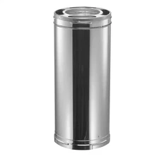 Duraplus All-Fuel Chimney 6In. X 24In. Diameter Chimney Pipe, Stainless Steel