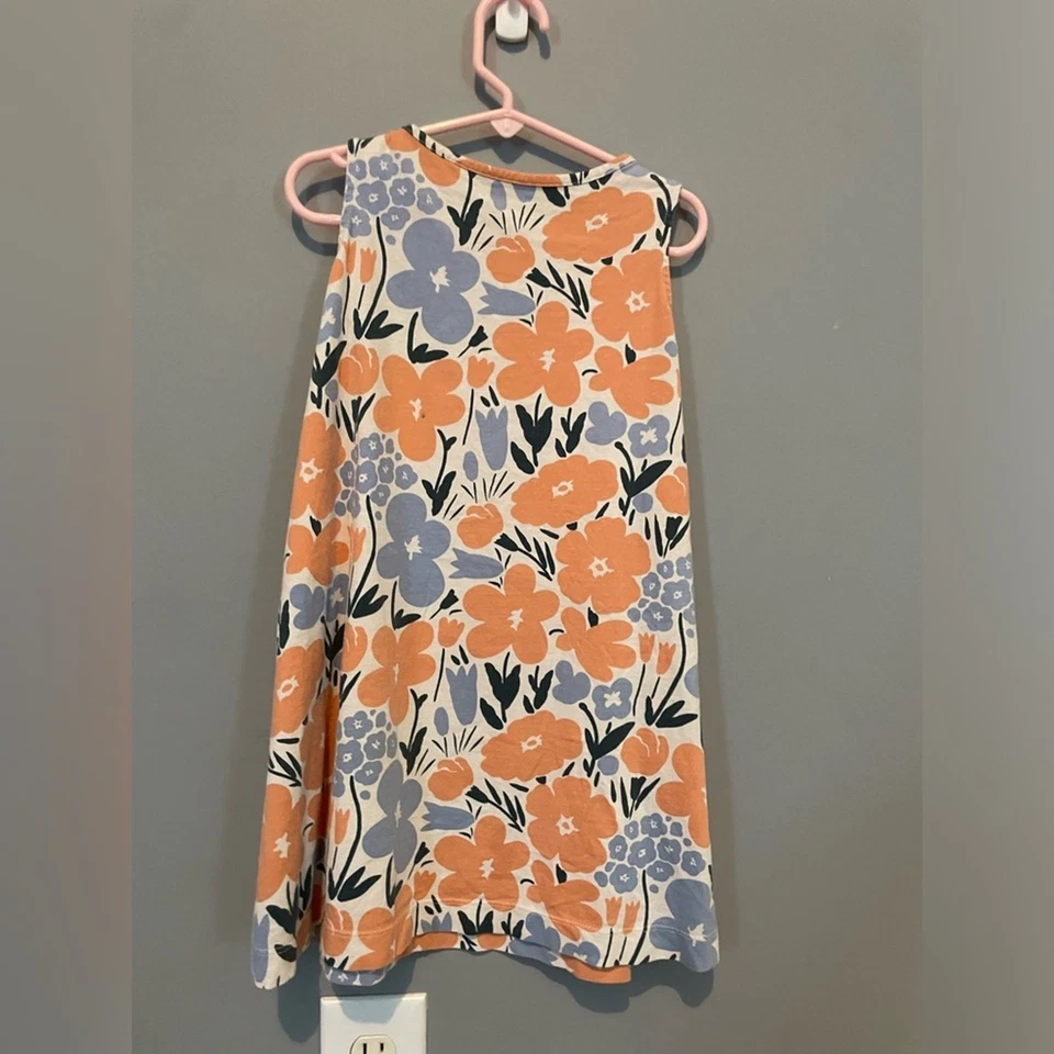 Marimekko x Uniqlo Floral A-line Cotton Dress toddler 3-4 - Image 4 of 4