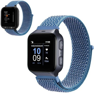 Hensinple Compatible for Timex Family Connect SENIOR Watch Band/Verizon Blue 