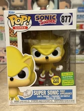 Funko Pop! Sonic the Hedgehog #877 Super Sonic GITD w/Box Protector