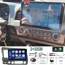 Android 15 Car Radio Stereo Apple CarPlay Auto Wifi For Honda Civic 2006-2011