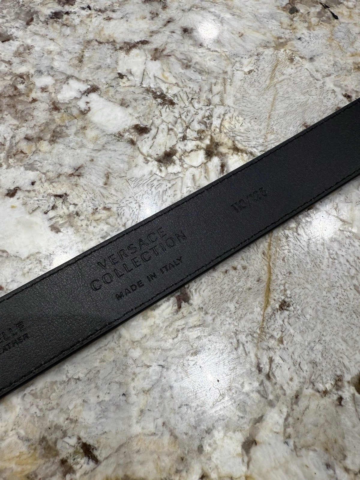 Cintura uomo Versace fibbia taglia 44