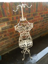 White Countertop Female Metal MANNEQUIN Stand.Jewellery / Fashion Clothing Prop.