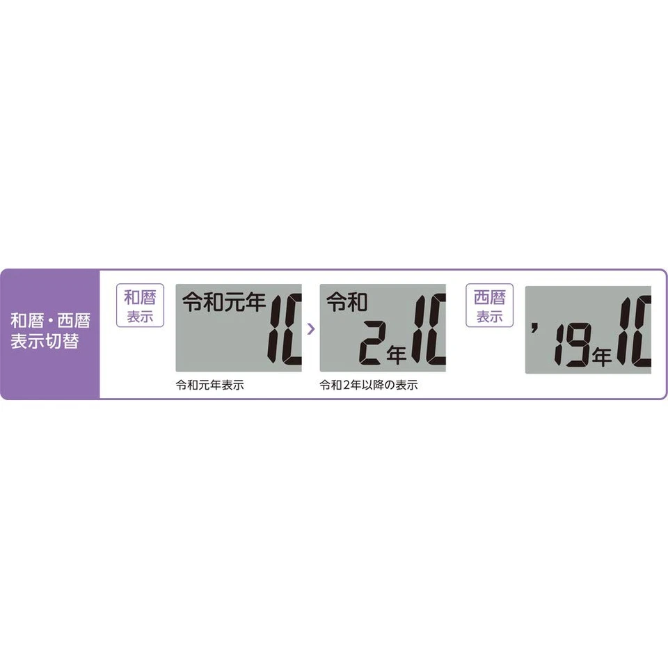 Seiko clock Table clock tea wood grain pattern radio wave digital SQ441B NEW - Image 3 of 4