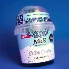 Nad's Women’s Body Hair Removal “Cotton Candy” Waxing Dot Kit NEW