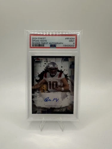 2024 TOPPS FINEST ROOKIE AUTO #RFADM DRAKE MAYE ROOKIE RC PSA 9 Chase Bag
