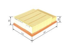 BOSCH Luftfilter F 026 400 437 Filtereinsatz für AUDI 8E2 A4 8E5 B6 8EC 8ED 8HE