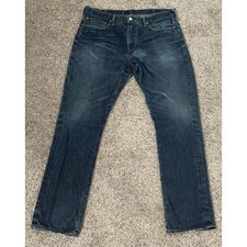 Polo Ralph Lauren Jeans Mens 40 x 32 Blue Denim Slim Straight Whiskers