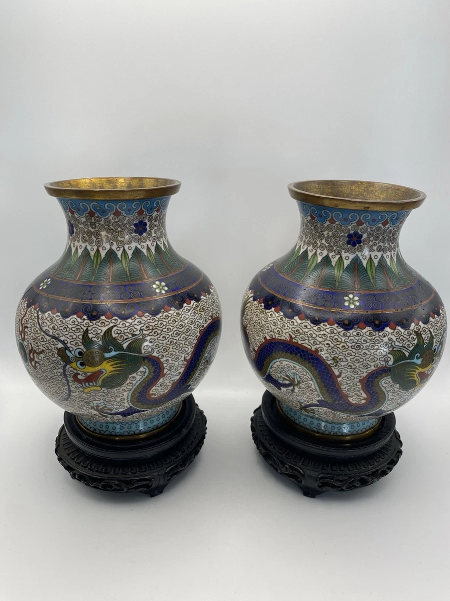 景泰蓝花瓶| eBay