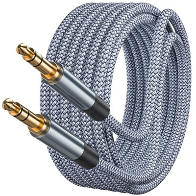 Aux Kabel 3,5mm 1m Nylon Geflochtenes - Hi-Fi Stereo Audio Kabel für Kopfhöre...