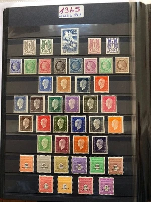 FRANCE: NEUFS** Année 1945 complète N° 669 à 747 85 timbres LUXE 2 photos - Photo 1/2
