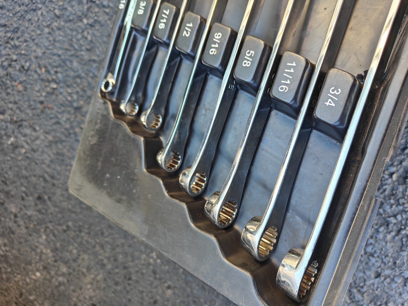 Matco Tools 8pc SAE 0° Flex Head Ratcheting Box XL Wrench Set Spline Inch