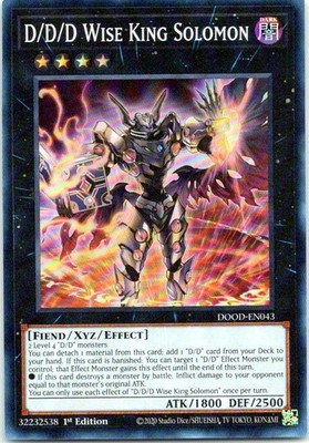 D/D/D Wise King Solomon 1st Edition Super Rare Doom of Dimensions DOOD-EN043 NM
