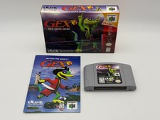 Gex 3 Deep Cover Gecko Nintendo 64 N64 CIB Complete Box Manual Insert