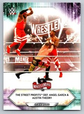 2021 Topps WWE #52 The Street Profits def. Angel Garza & Austin Theory