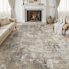 8x10 Area Rug Abstract Washable Non-Slip Soft Low Pile - Modern Living Room