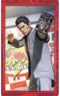 Kazuma Kiryu Pokesar Trading Card SEGA Lucky Ryu ga Gotoku Character Card