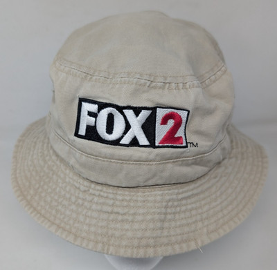 FOX News Hat - KTVI Channel 2 St Louis Vintage Y2K Bucket Hat Cap FLAWS READ