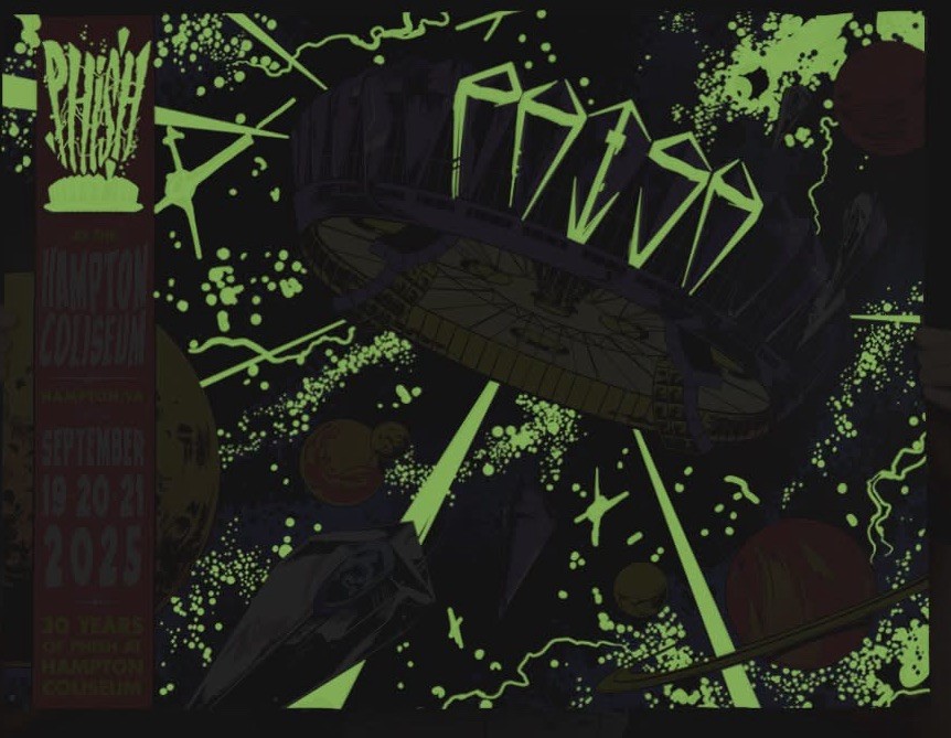 Phish Poster 9/19 9/20 9/21 Hampton Coliseum Virginia Johnny