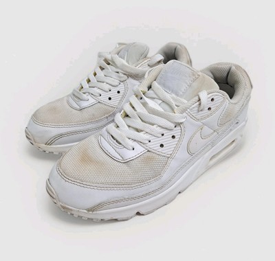 Nike Air Max 90 Men's Size 7.5 Triple White CN8490-100 Sneaker 