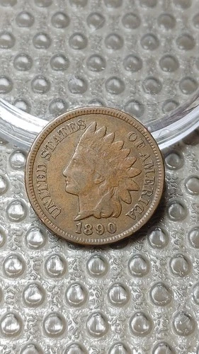 1890 Indian Head Cent Penny Nice F Fine                                     D194