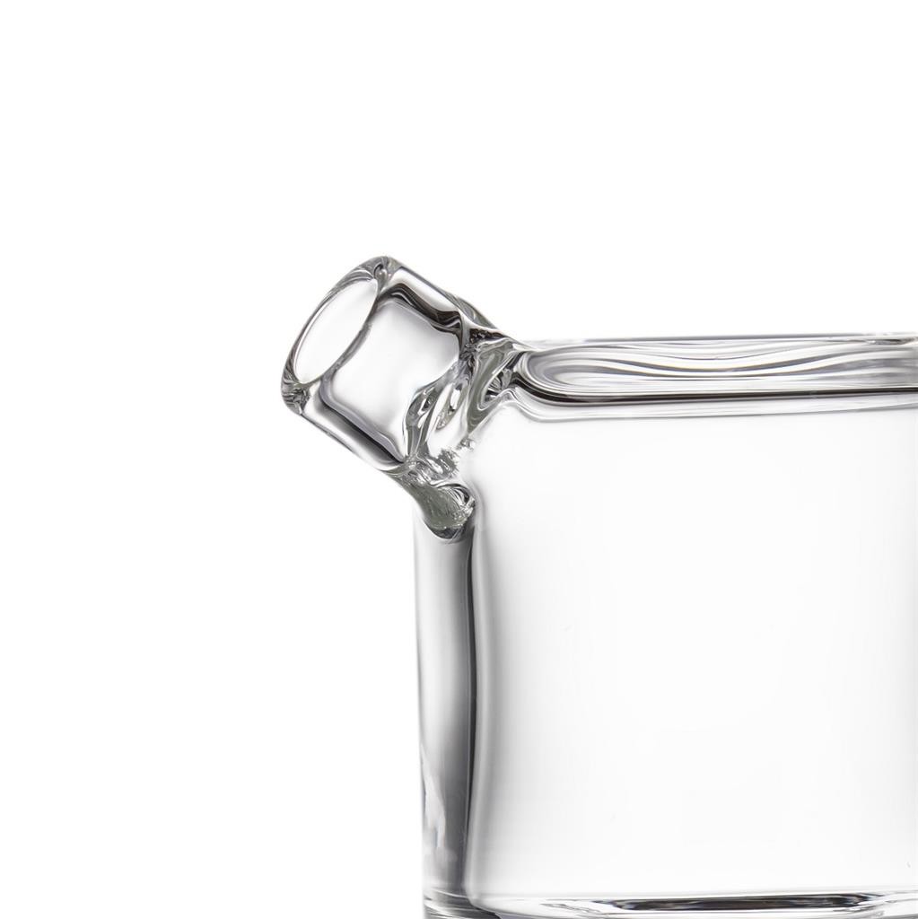 MJ Arsenal COLUMN MINI RIG Water Pipe 5" Clear 10mm Borosilicate Glass MJA