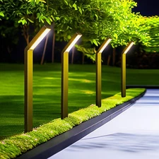Solar Outdoor Pathway Lights - IP65 Waterproof Landscape Lights for Garden De...