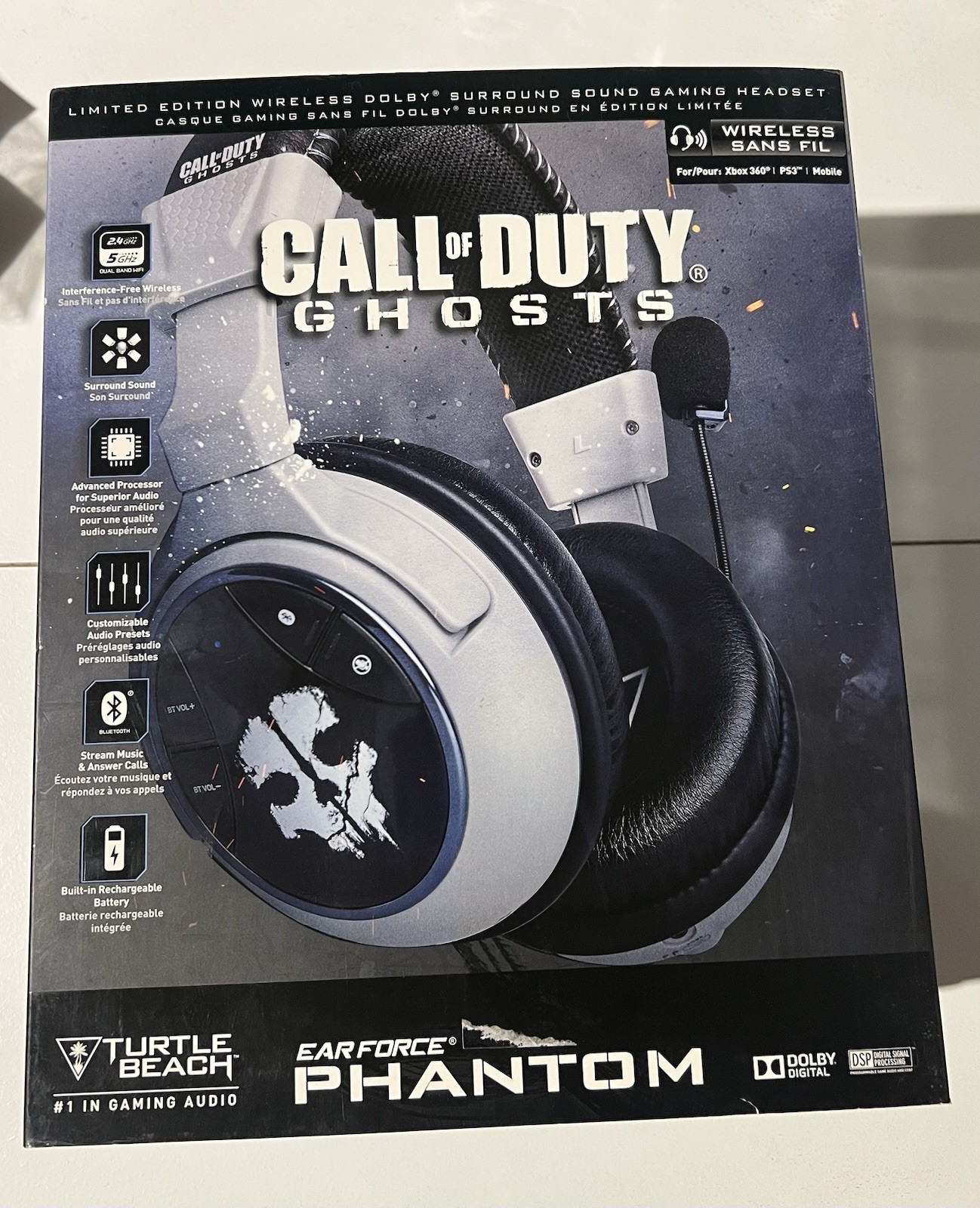 Casque Gaming Turtle Beach Ear Force Phantom Call of Duty Ghosts Dolby Audio PC