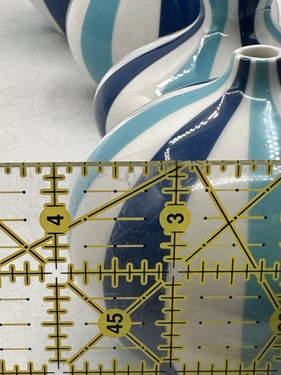 Jonathan Adler Complete 4 Piece Happy Chic Blue Striped Decorative