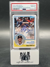 GREA KESSINGER 2024 Topps Archives -1983 Fan Favorite Autographs #83FF-GK PSA 10