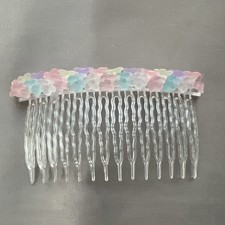 Vintage Charming Pastel Multicolor Floral Hair Comb
