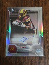 2025 Bowman University Chrome - Chrome Prospect Autographs A.J. Turner...