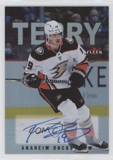 2021-22 Upper Deck Fleer Ultra Silver Rainbow Foil Troy Terry #75 Auto 06wk