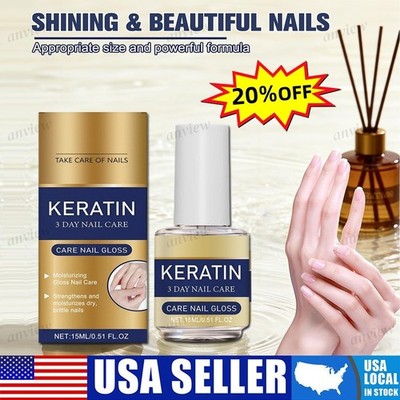 Keratin Amino Acid Nail Care Oil,Moisturizing Cuticle Oil for Dry Brittle Nails