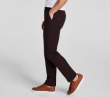 Michael Kors Mens Blackberry Wine Classic Fit Pants 34 X 30 New $95 MAJOPX3Z0308