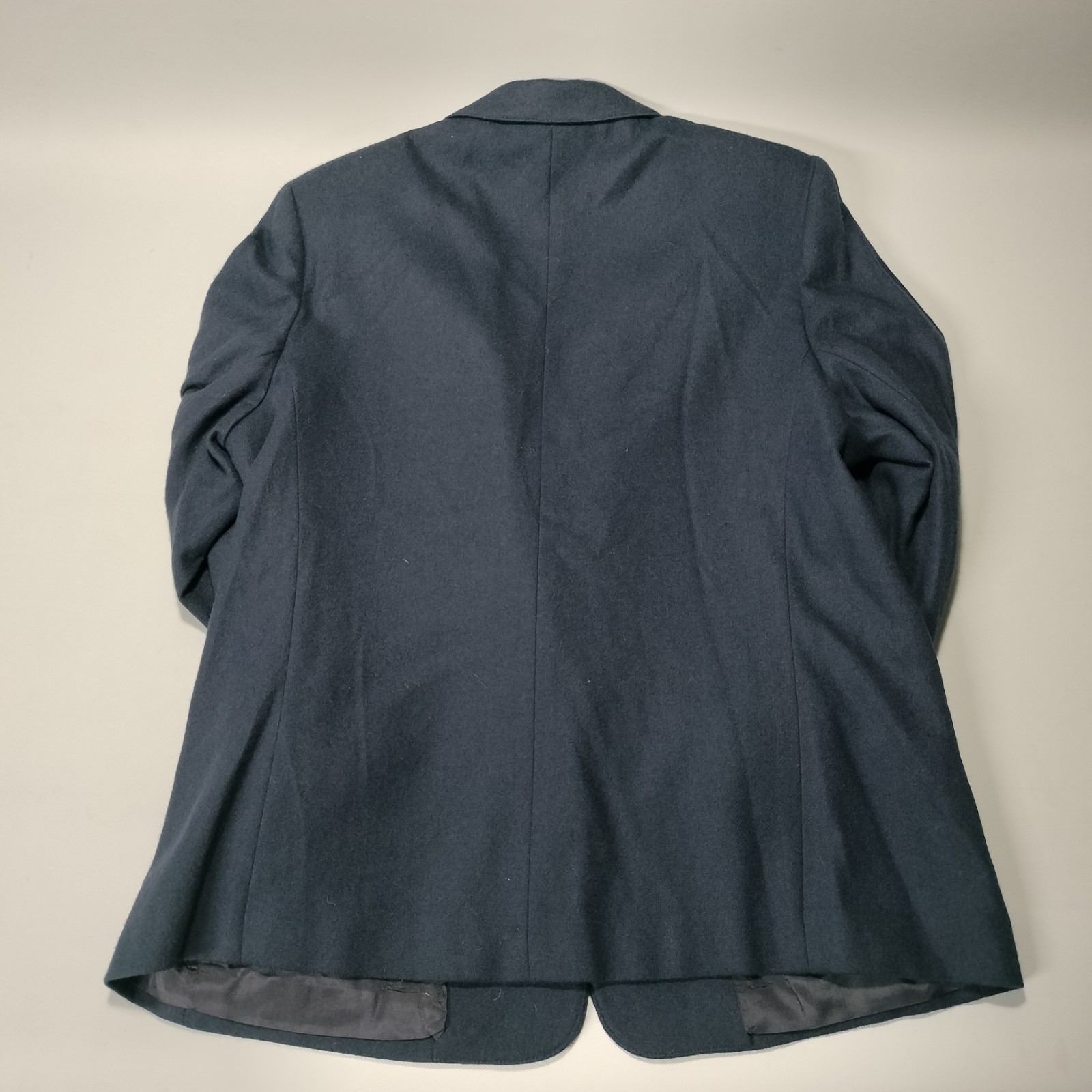 Devon Dark Navy Blue Gold Button Wool Blazer Jack… - image 2