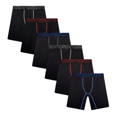 3 or 6 Men AND 1 Performance Dri-Fit Stretch Boxer Brief Mid Length 7.5'' Inseam