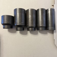 Lot Of Vintage Wright Large 12 Drive Sockets - Usa - Impact