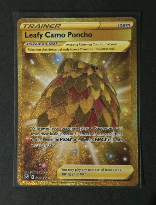 Pokemon TCG Leafy Camo Poncho 214/195 Silver Tempest 2022 NM