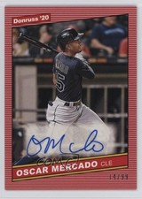 2020 Panini Donruss Retro 1986 Signatures Red 14/99 Oscar Mercado Auto 10k8