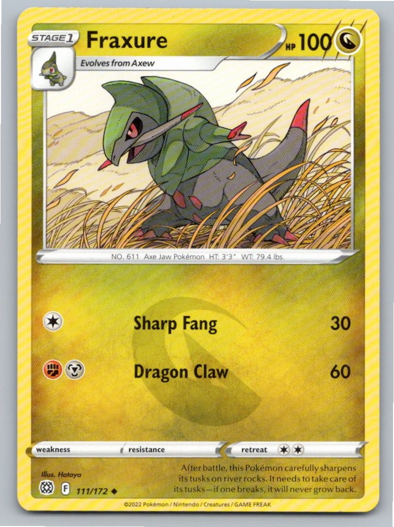 2022 POKEMON FRAXURE BRILLIANT STARS 111/172 UC NM A80879 FREE S&H
