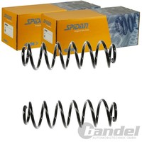 2X Spidan Fahrwerksfedern Satz Hinten Passend FÜR Skoda Octavia VW Bora Golf