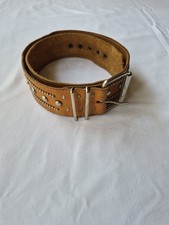 vintage brown leather belt women